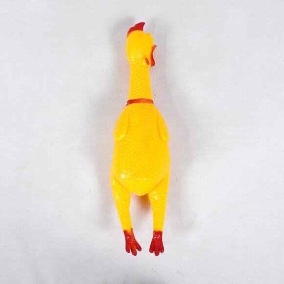 Fried Rubber Chicken Squeaking Squawking Screaming Rooster Action Figure Toy - Picture 2 of 7